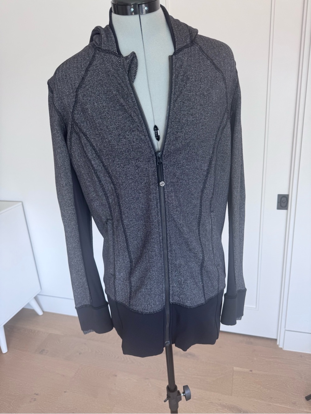 lululemon athletica Heathered Dark Gray Zip Hoodie